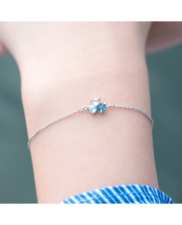 November Birthstone-Clover Bracelet